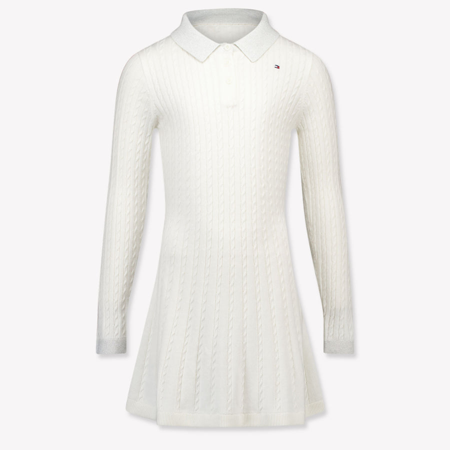 Tommy Hilfiger Kids Girls Dress OffWhite