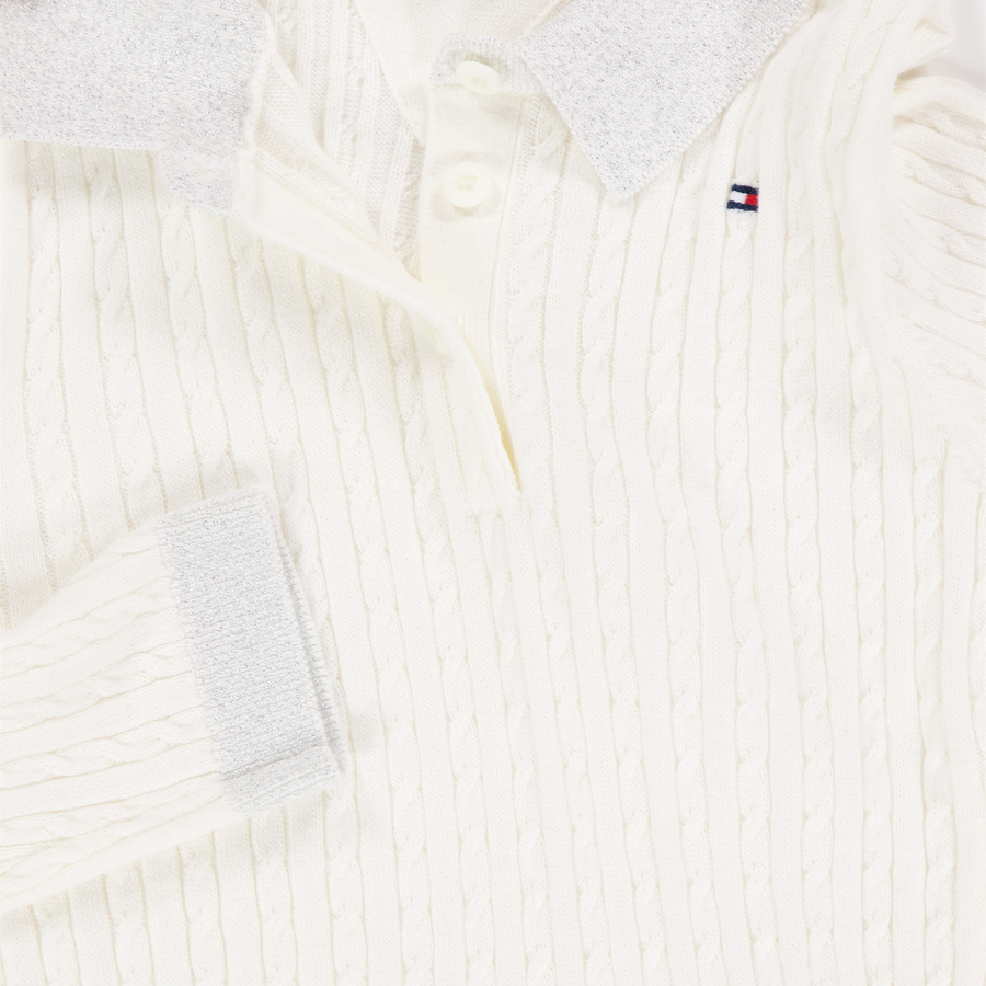 Tommy Hilfiger Kids Girls Dress OffWhite