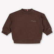 Tommy Hilfiger Baby Unisex Trui In Bruin