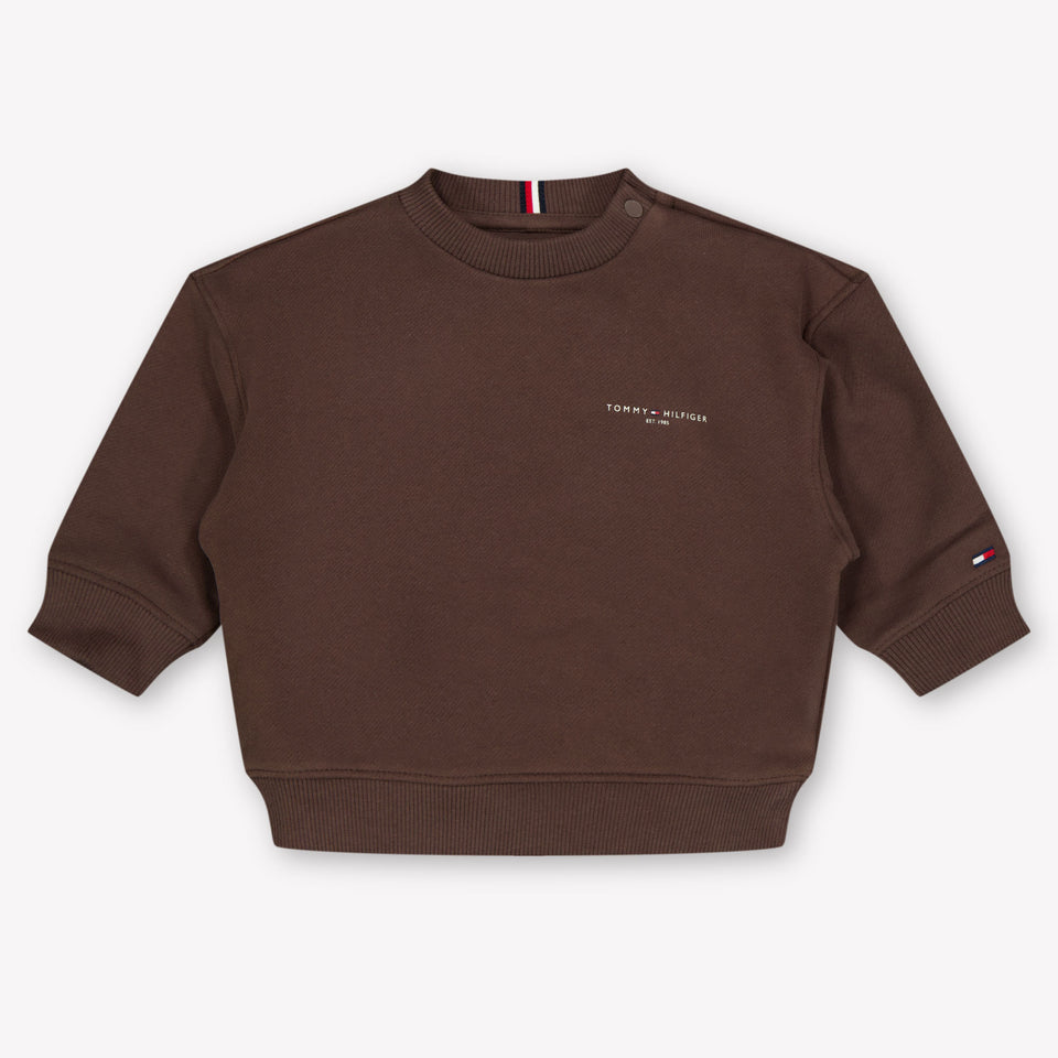 Tommy Hilfiger Baby Unisex Trui In Bruin