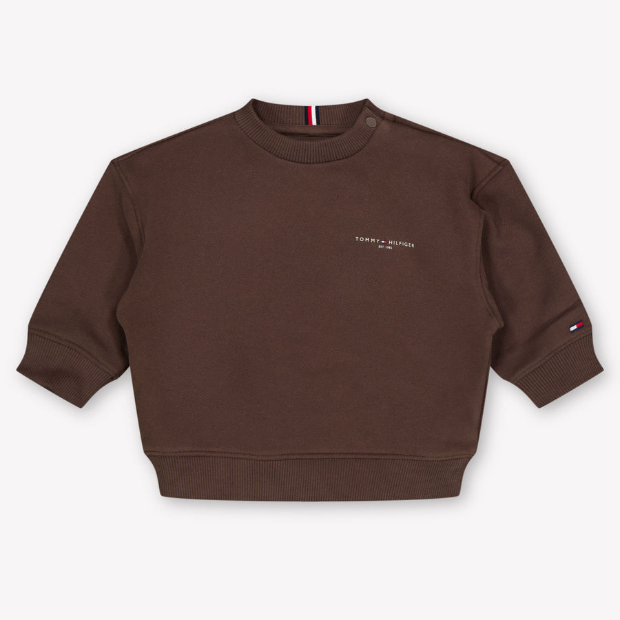 Tommy Hilfiger Baby Unisex Trui In Bruin