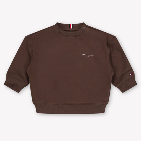 Tommy Hilfiger Baby Unisex Trui In Bruin