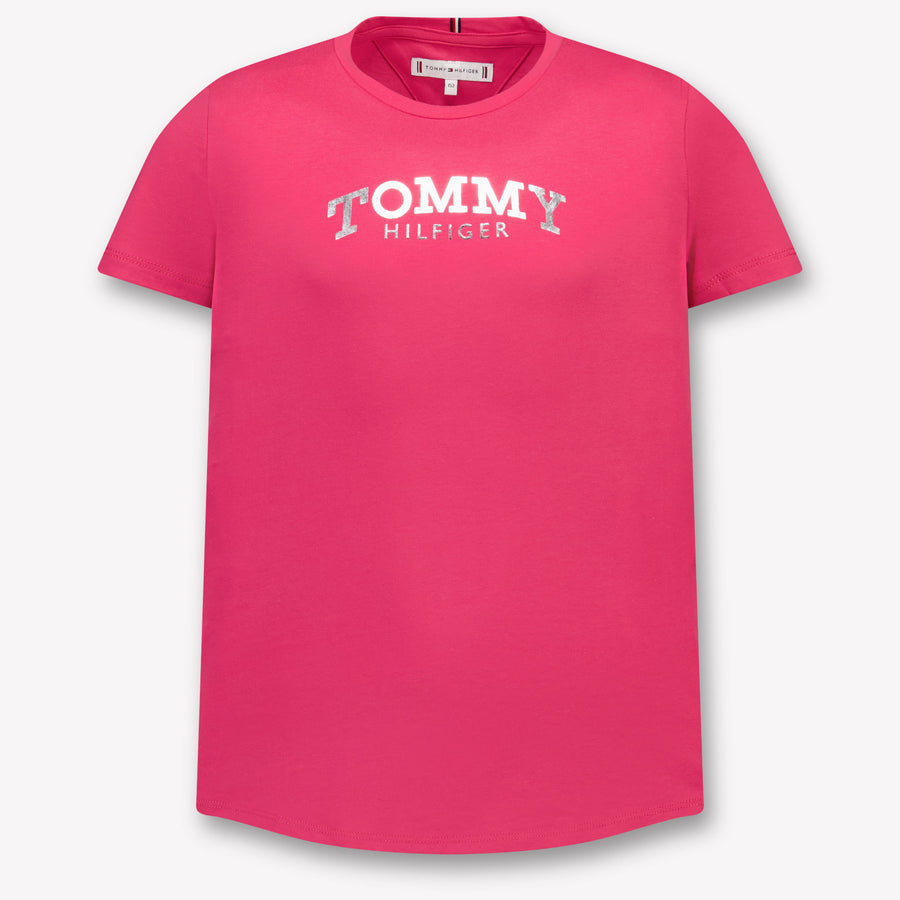 Tommy Hilfiger Kids Girls T-shirt in Fuchsia