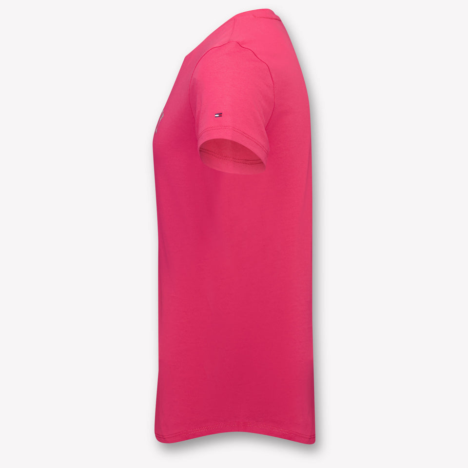 Tommy Hilfiger Kids Girls T-shirt in Fuchsia
