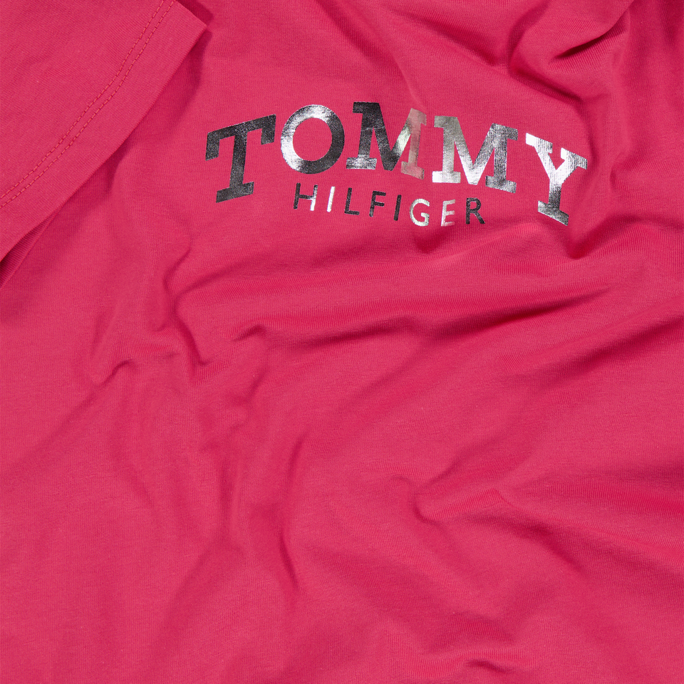 Tommy Hilfiger Kids Girls T-shirt in Fuchsia