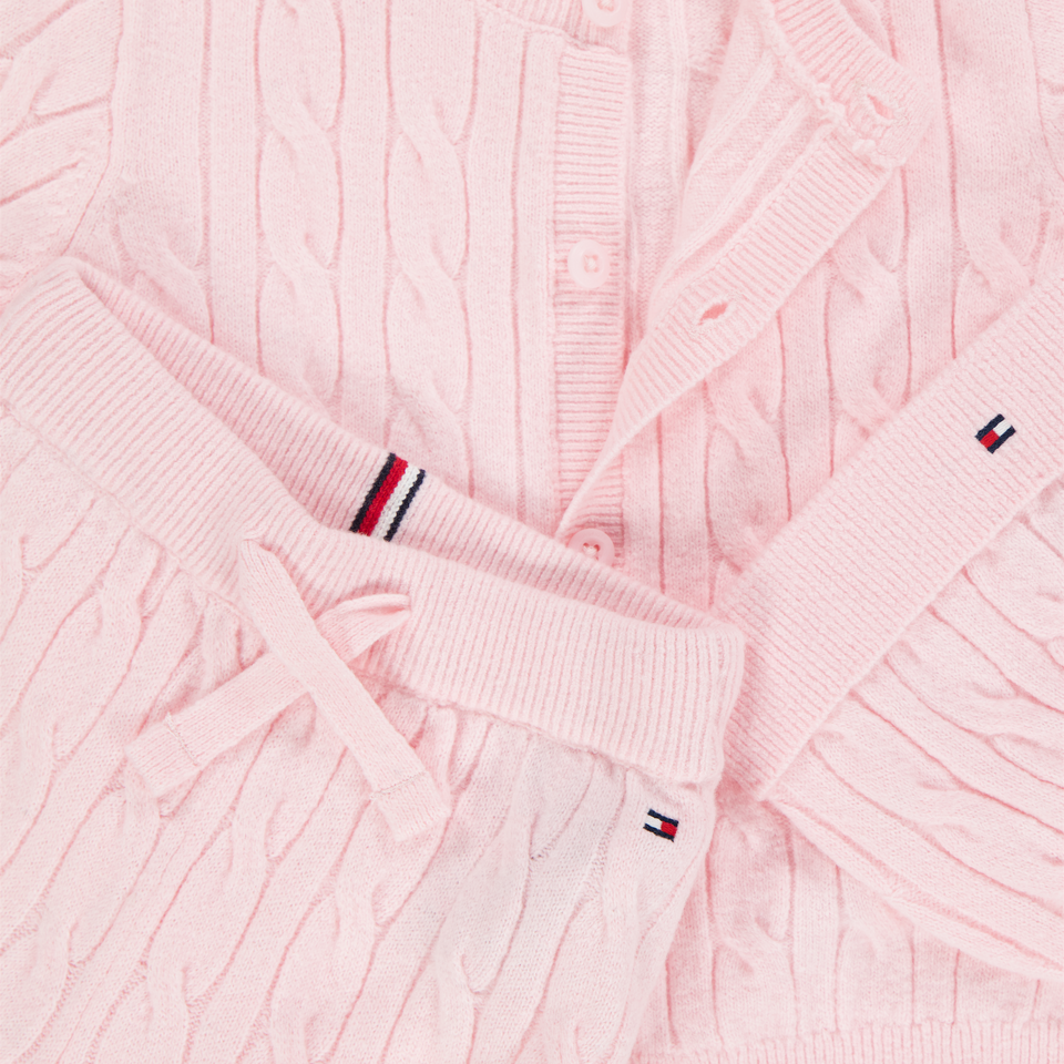 Tommy Hilfiger Baby Unisex Set in Light Pink