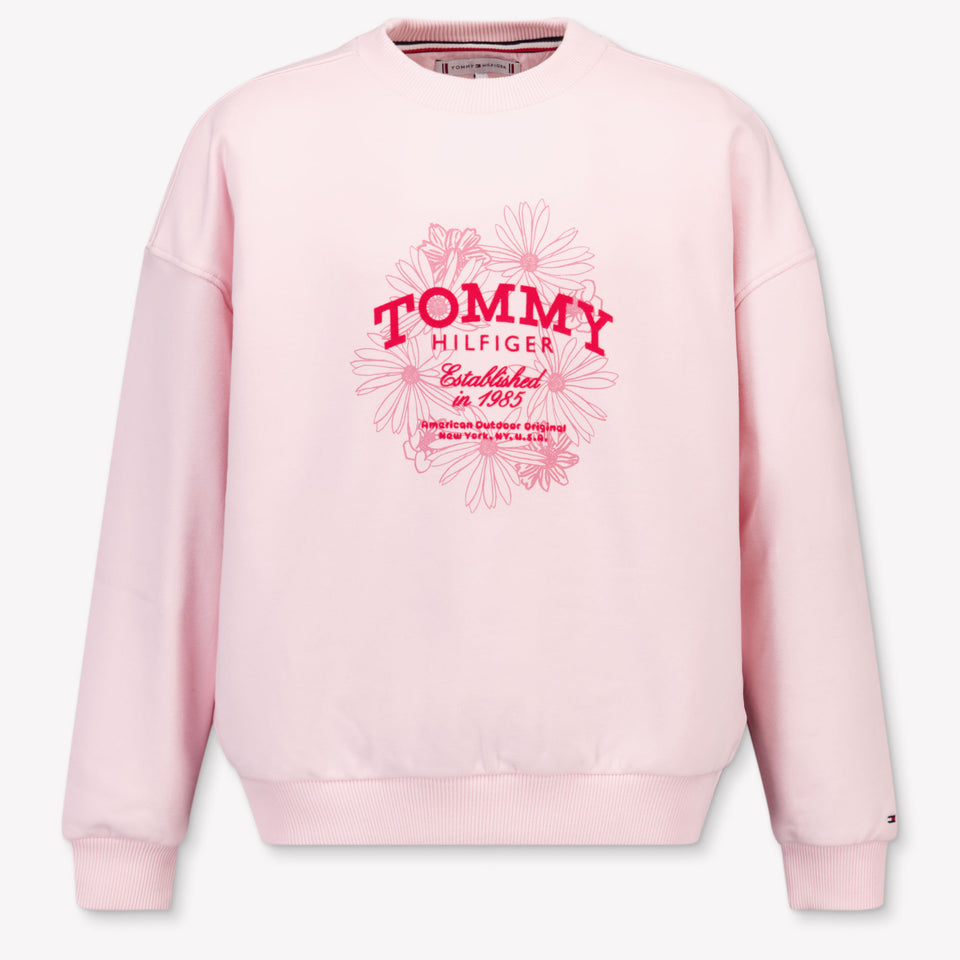 Tommy Hilfiger Kids Girls Sweater in Light Pink