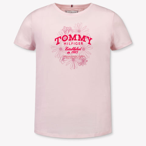 Tommy Hilfiger Kids Girls T-shirt in Light Pink