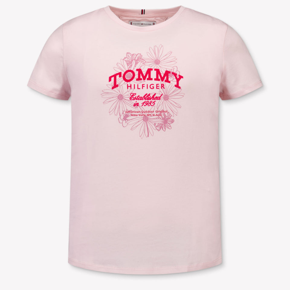 Tommy Hilfiger Kids Girls T-shirt in Light Pink