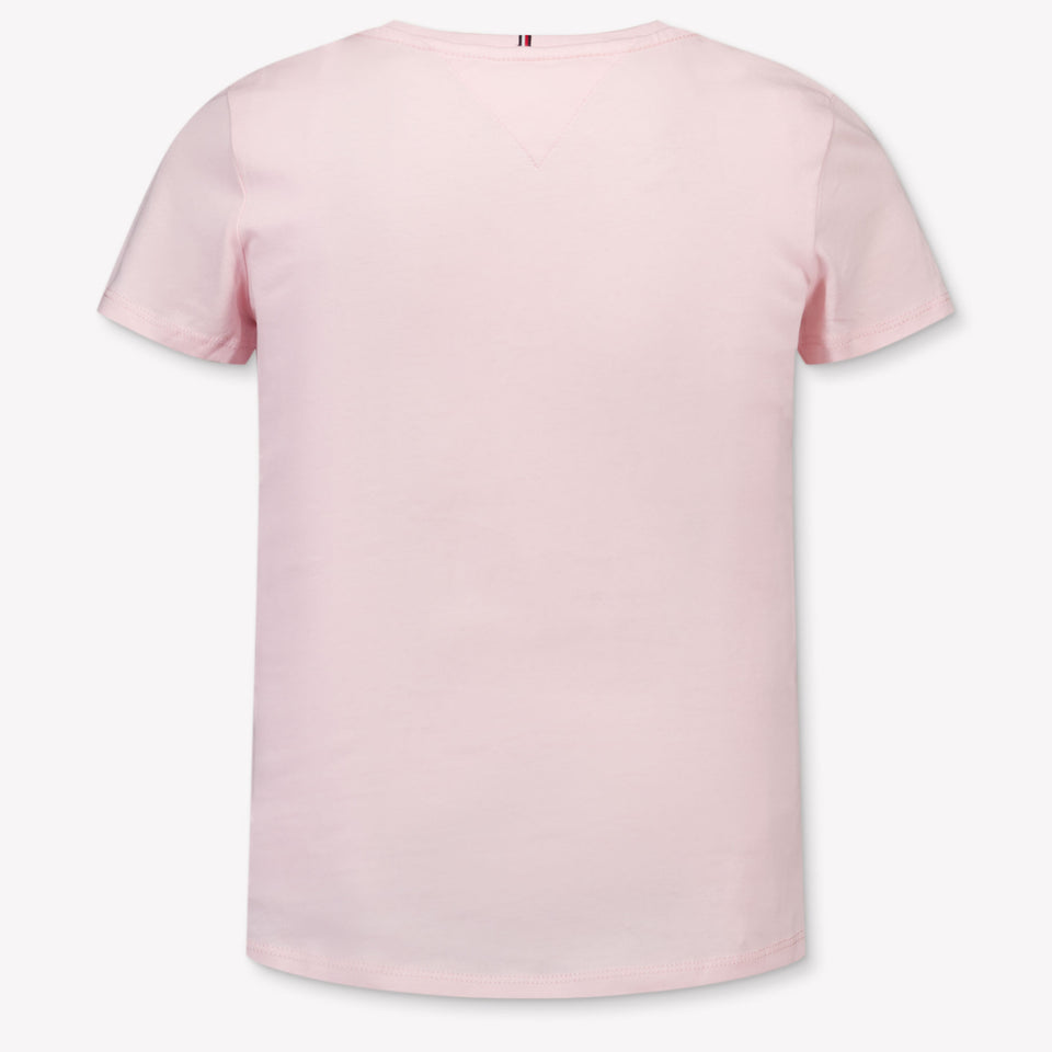 Tommy Hilfiger Kinder Meisjes T-Shirt In Licht Roze