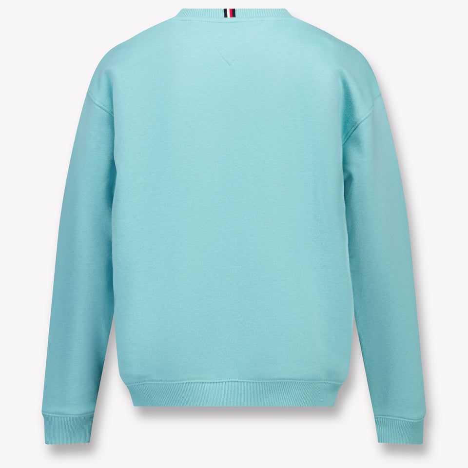 Tommy Hilfiger Kinder Unisex Trui In Turquoise