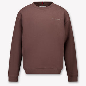 Tommy Hilfiger Kinder Unisex Trui In Bruin