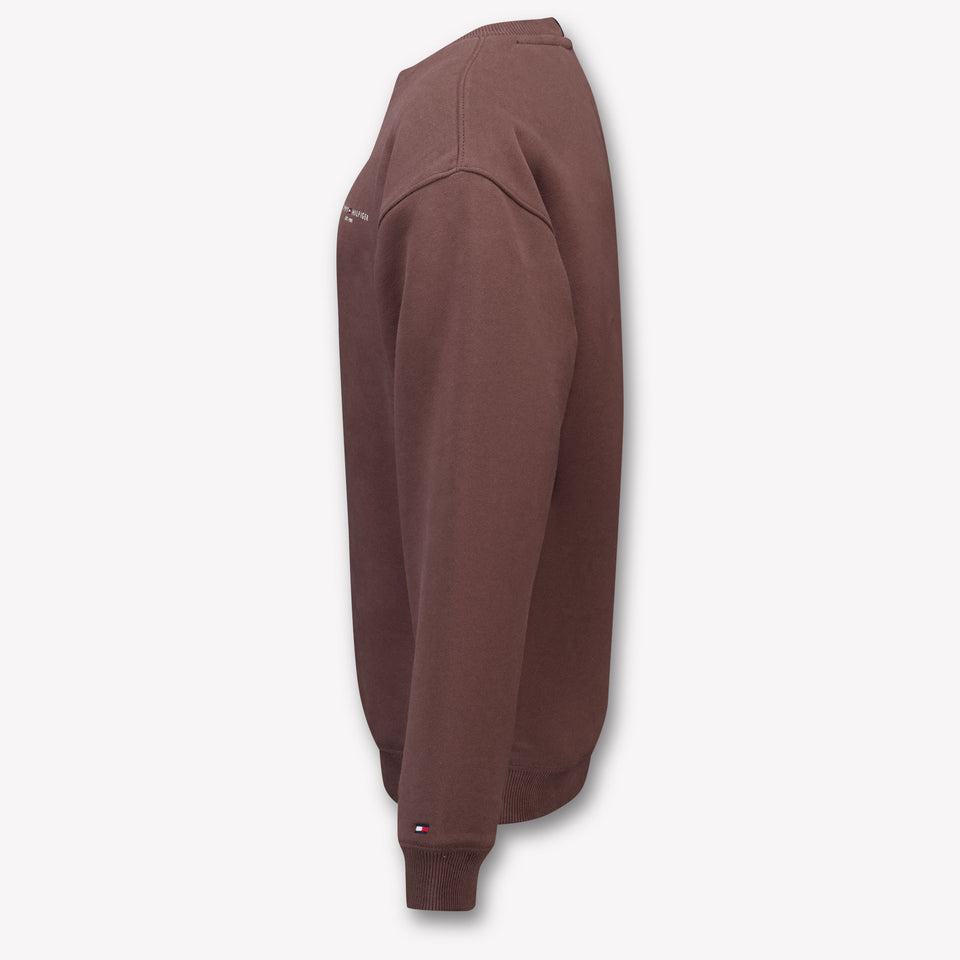 Tommy Hilfiger Kinder Unisex Trui In Bruin