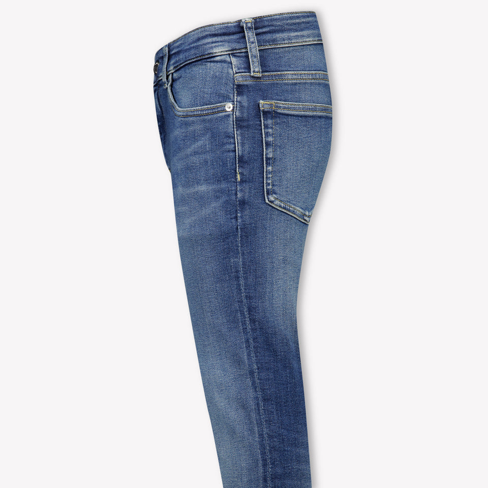 Calvin Klein Kids Boys Jeans In Dark Blue
