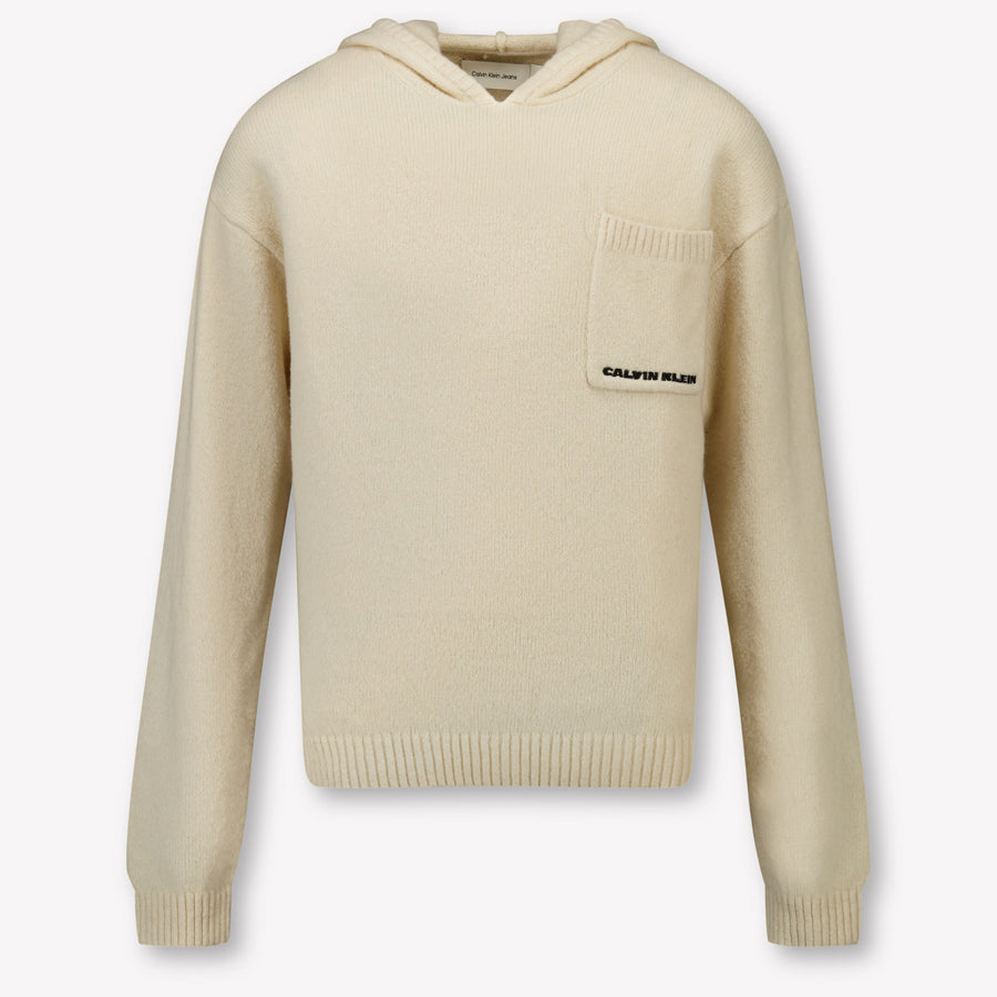 Calvin Klein Boys Sweater in Light Beige