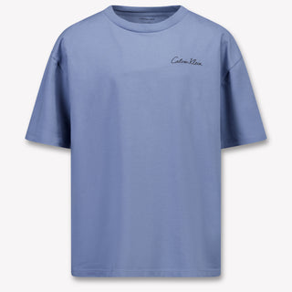 Calvin Klein Kinder Jongens T-Shirt In Licht Blauw