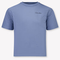 Calvin Klein Kids Boys T-Shirt In Light Blue