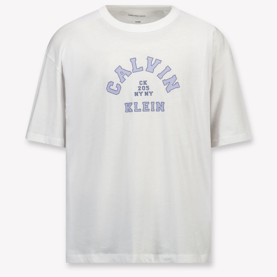 Calvin Klein Kinder Jongens T-Shirt In Wit