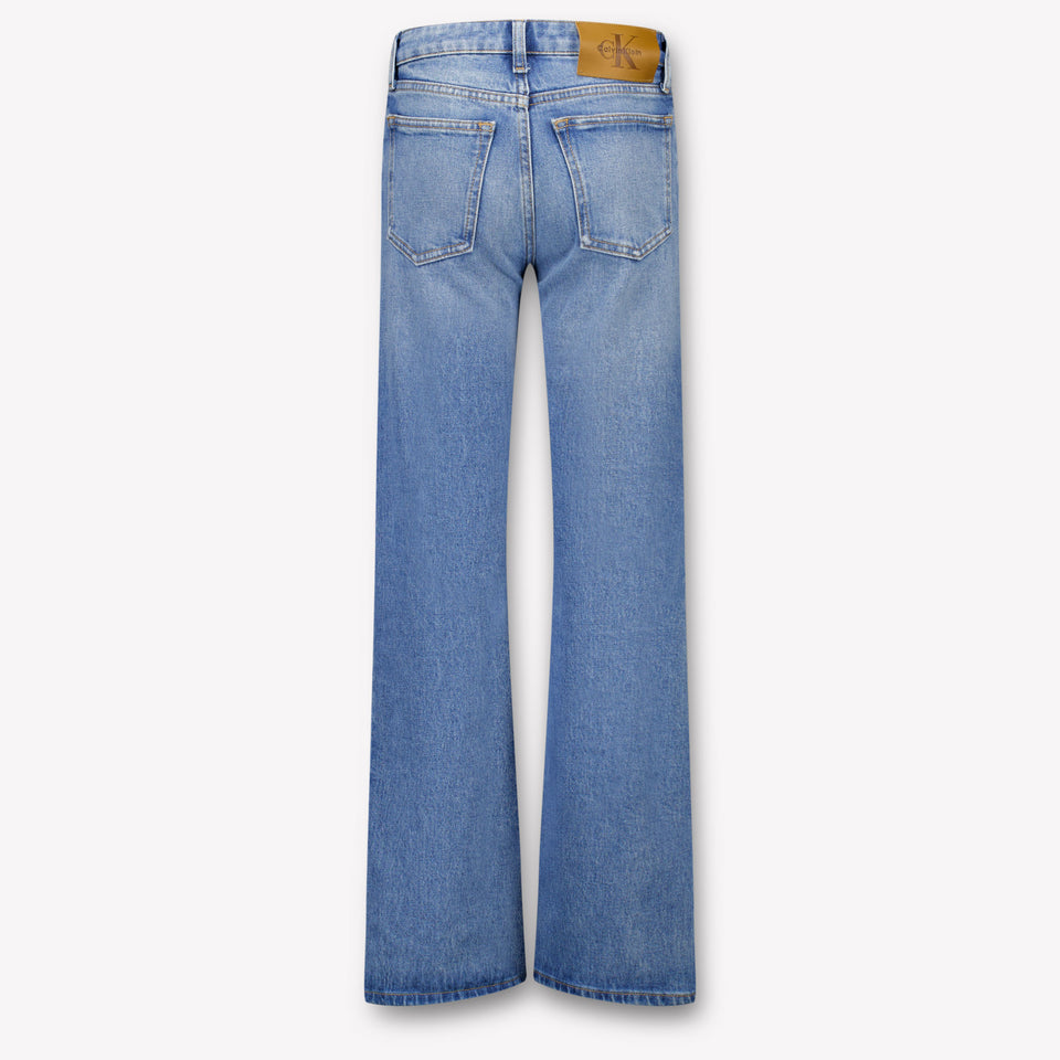 Calvin Klein Kids Girls Jeans In Light Blue