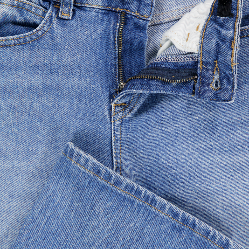 Calvin Klein Kids Girls Jeans In Light Blue