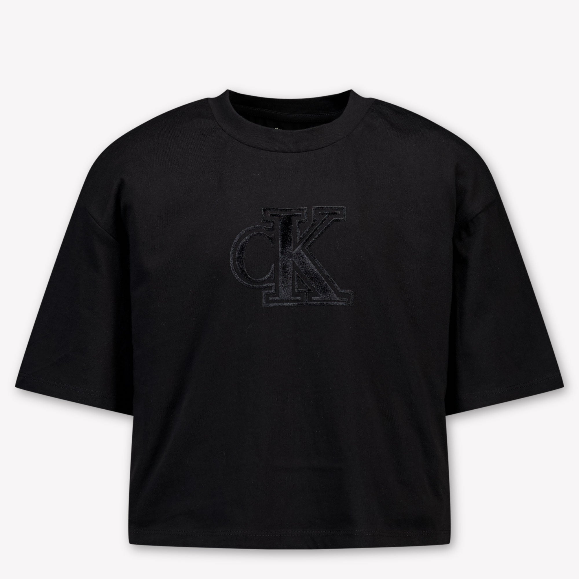 Calvin Klein Kinder Meisjes T-Shirt In Zwart