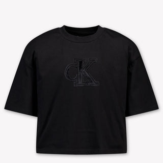Calvin Klein Kids Girls T-Shirt In Black
