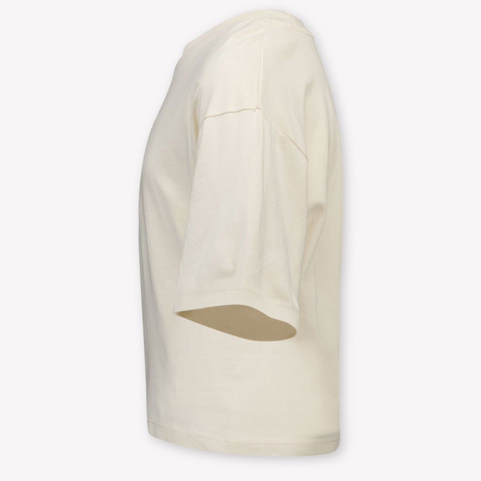 Calvin Klein Kids Girls T-Shirt In OffWhite
