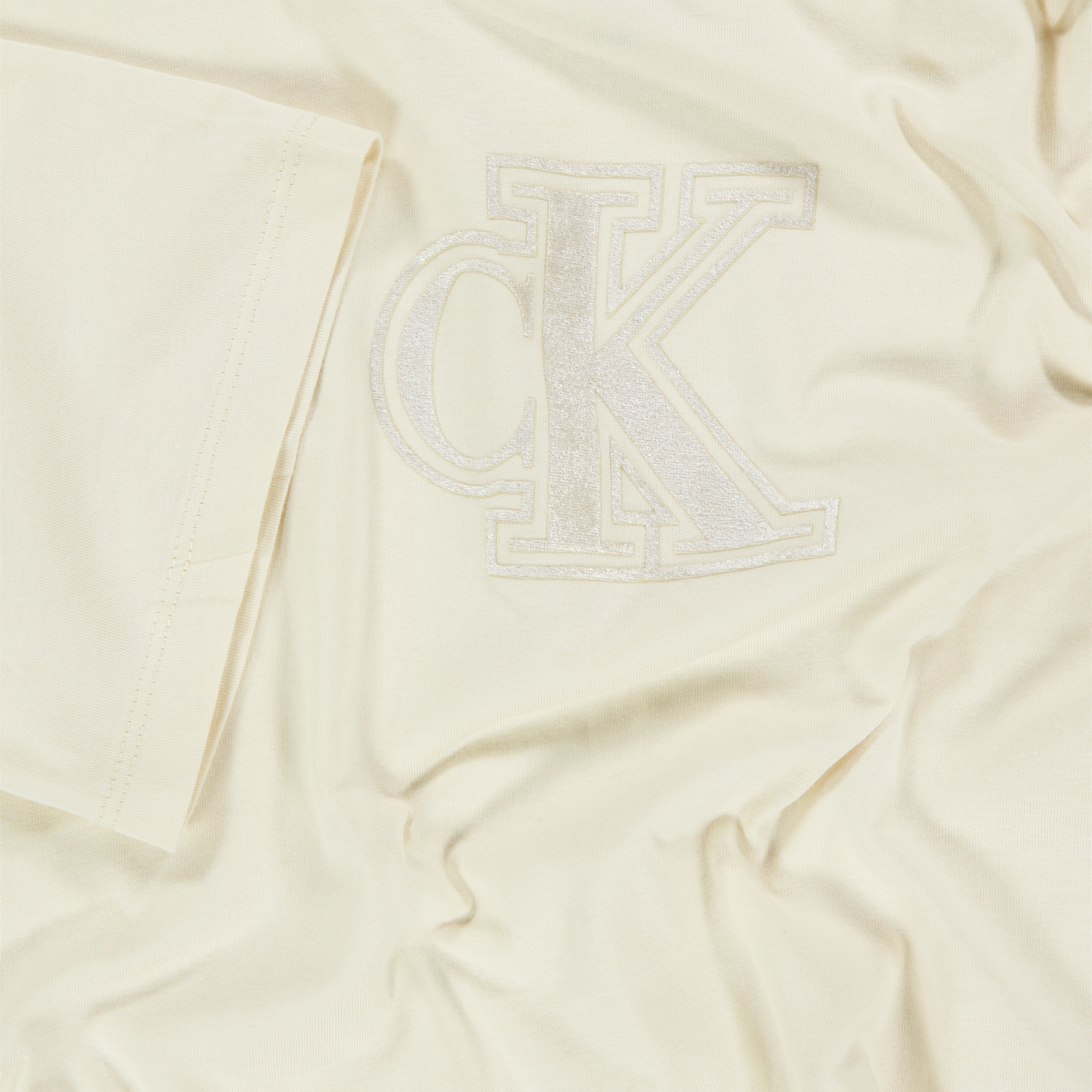 Calvin Klein Kinder Meisjes T-Shirt In Off White