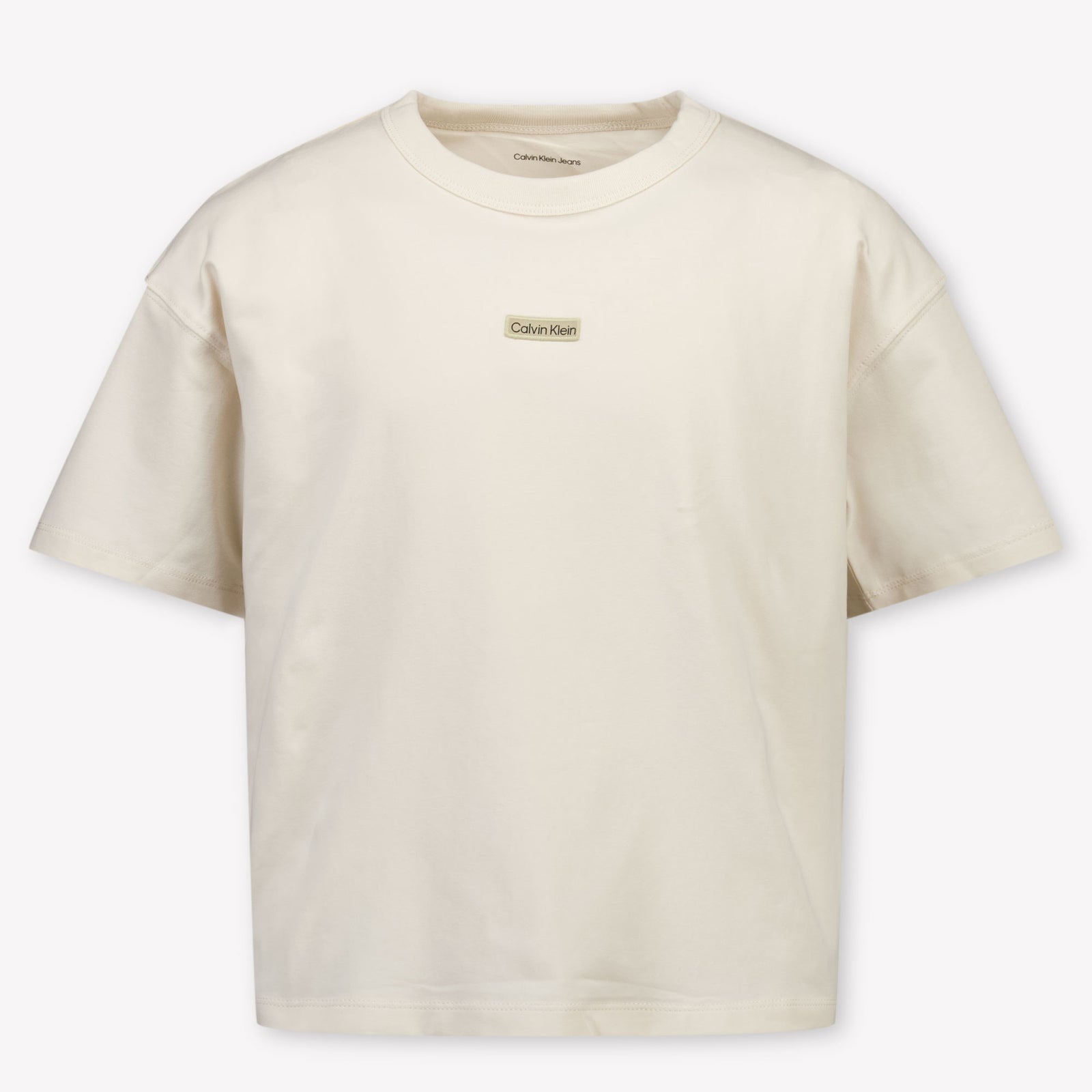 Calvin Klein Kinder Meisjes T-Shirt In Off White