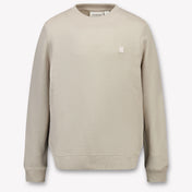 Calvin Klein Kids Unisex Sweater In Light Beige