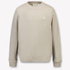 Calvin Klein Kids Unisex Sweater In Light Beige