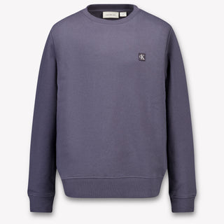 Calvin Klein Kids Unisex Sweater In Dark Gray