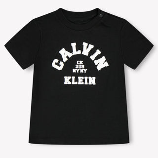 Calvin Klein Baby Unisex T-Shirt In Zwart