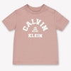 Calvin Klein Baby Unisex T-Shirt In Pink