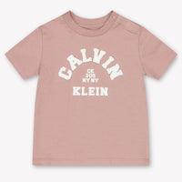 Calvin Klein Baby Unisex T-Shirt In Pink