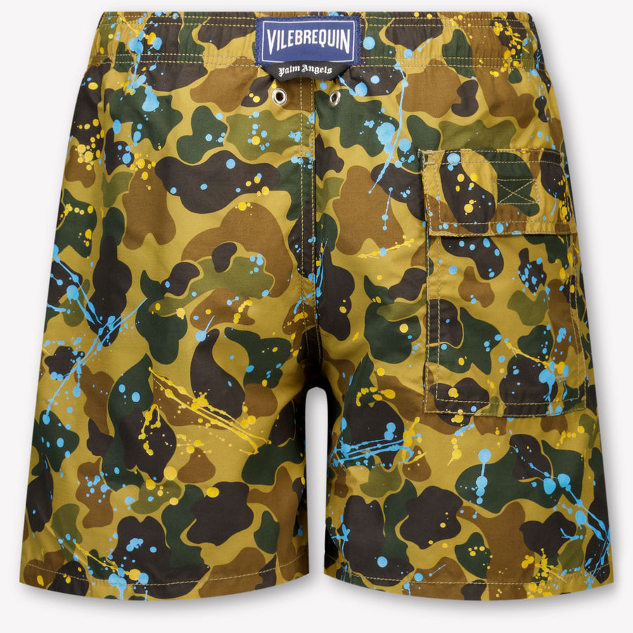 Palm Angels Baby Jongens Zwemkleding In Groen