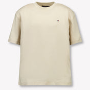 Tommy Hilfiger Kids Boys T-Shirt In Beige