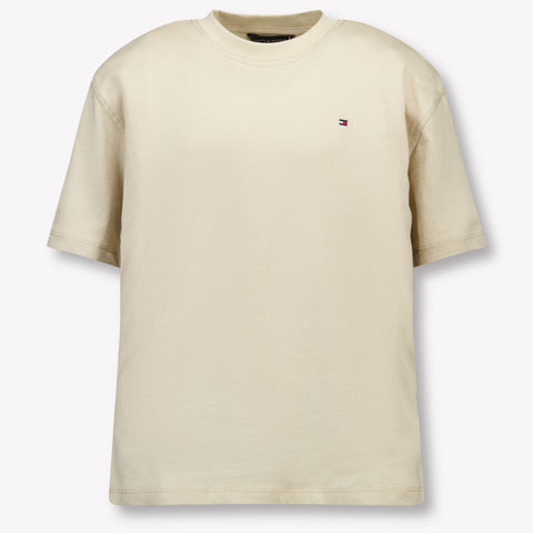 Tommy Hilfiger Kids Boys T-Shirt In Beige