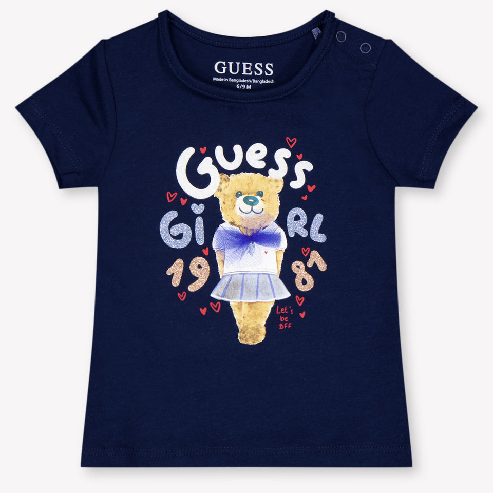 Guess Baby Girls T-Shirt In Navy