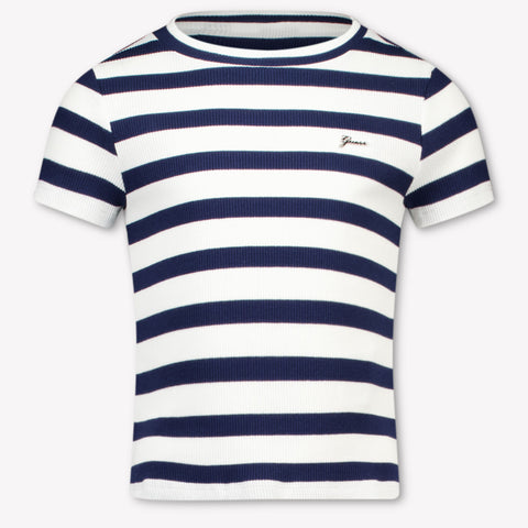 Guess Kids Girls T-Shirt In Navy