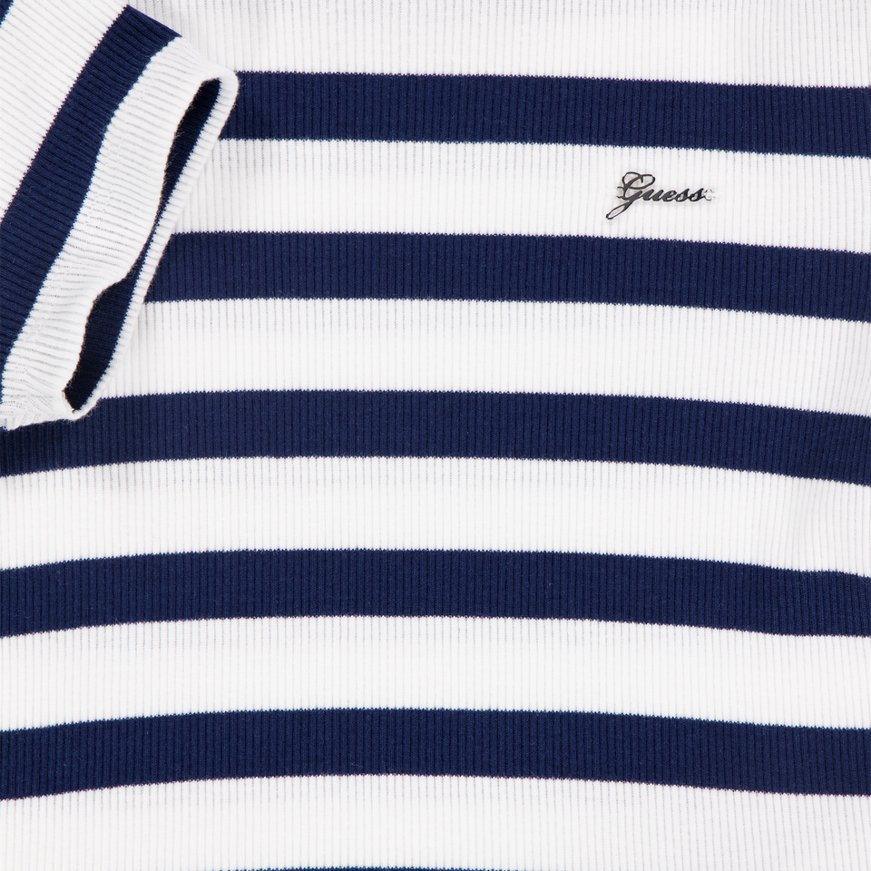 Guess Kinder Meisjes T-Shirt In Navy