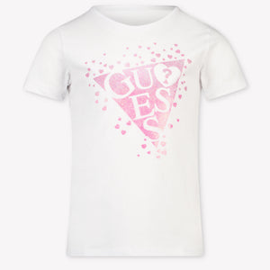 Guess Kids Girls T-Shirt In White