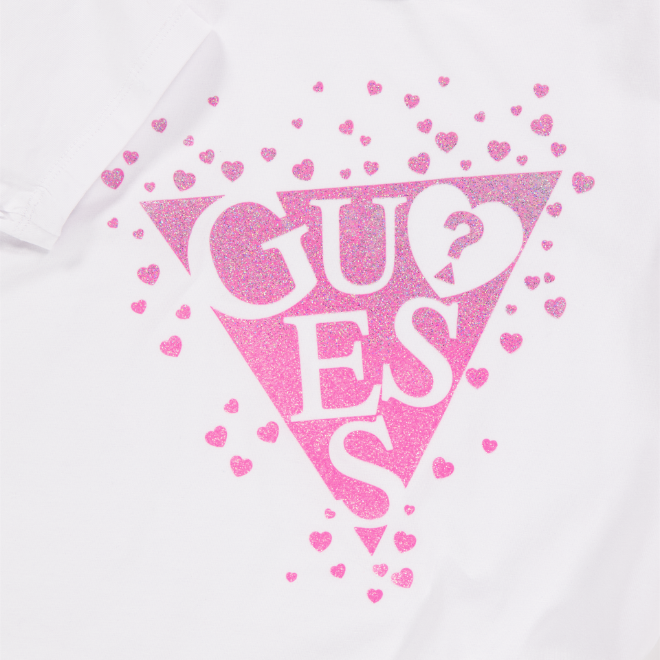 Guess Kinder Meisjes T-Shirt In Wit