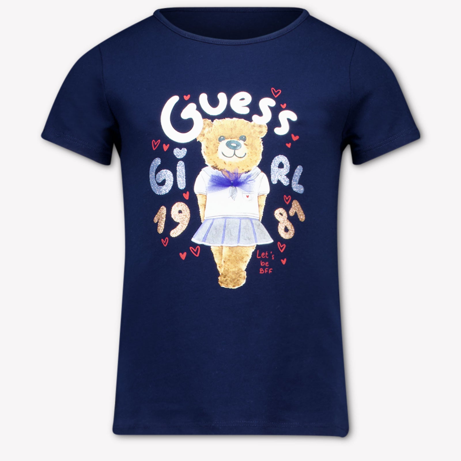 Guess Kids Girls T-Shirt In Navy