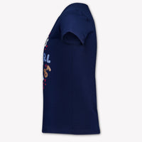 Guess Kids Girls T-Shirt In Navy