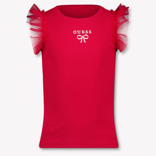 Guess Kids Girls T-Shirt In Red