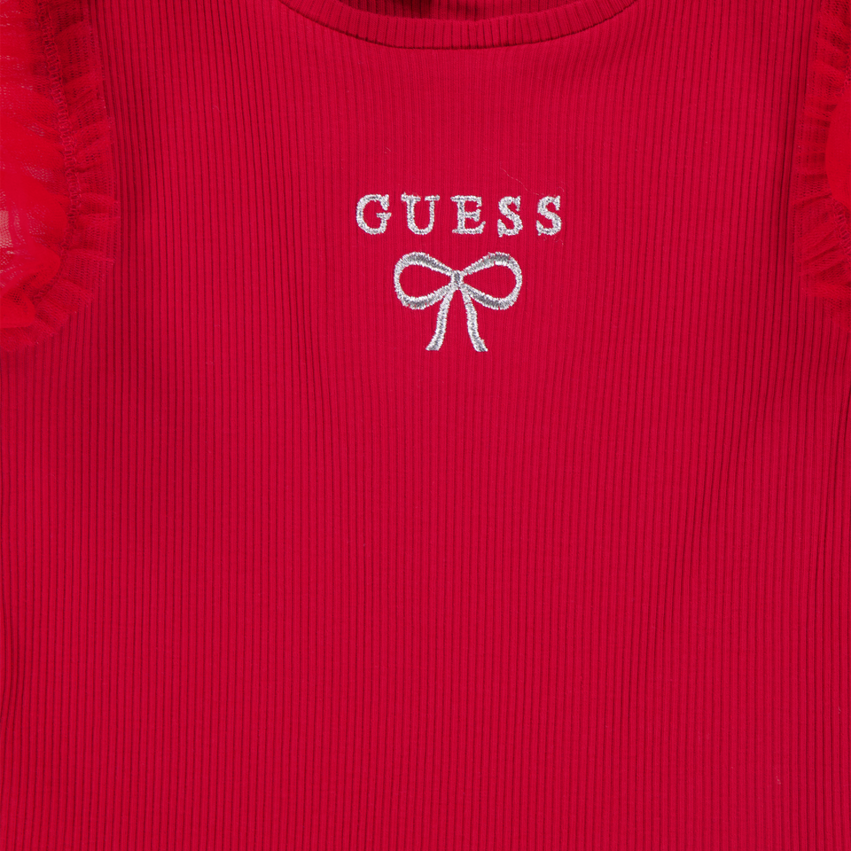 Guess Kinder Meisjes T-Shirt In Rood