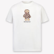 Burberry CedarTeddy Kids Unisex T-Shirt In White