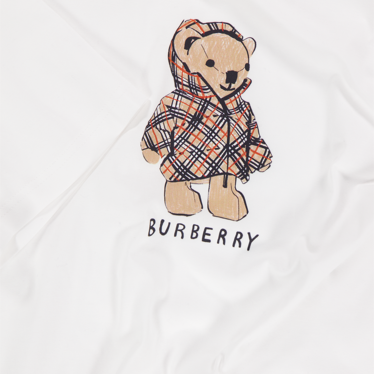 Burberry CedarTeddy Kids Unisex T-Shirt In White