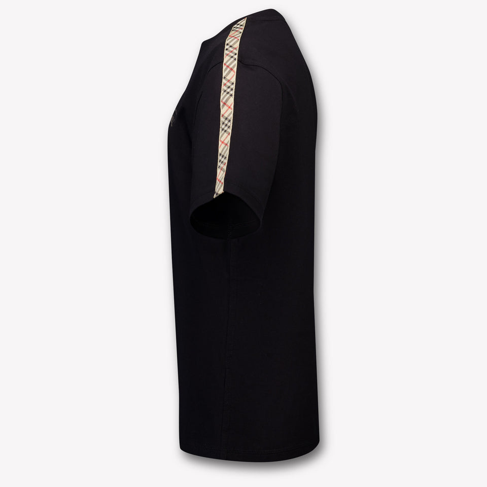 Burberry Cedar Check Kids Unisex T-Shirt In Black